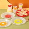 Wedding candy plate, plastic PP fruit and nut plate, rural festive "Fu" character, housewarming for the New Year 2021 new style fruit plate Application Scenario